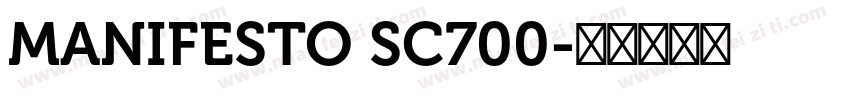 MANIFESTO SC700字体转换